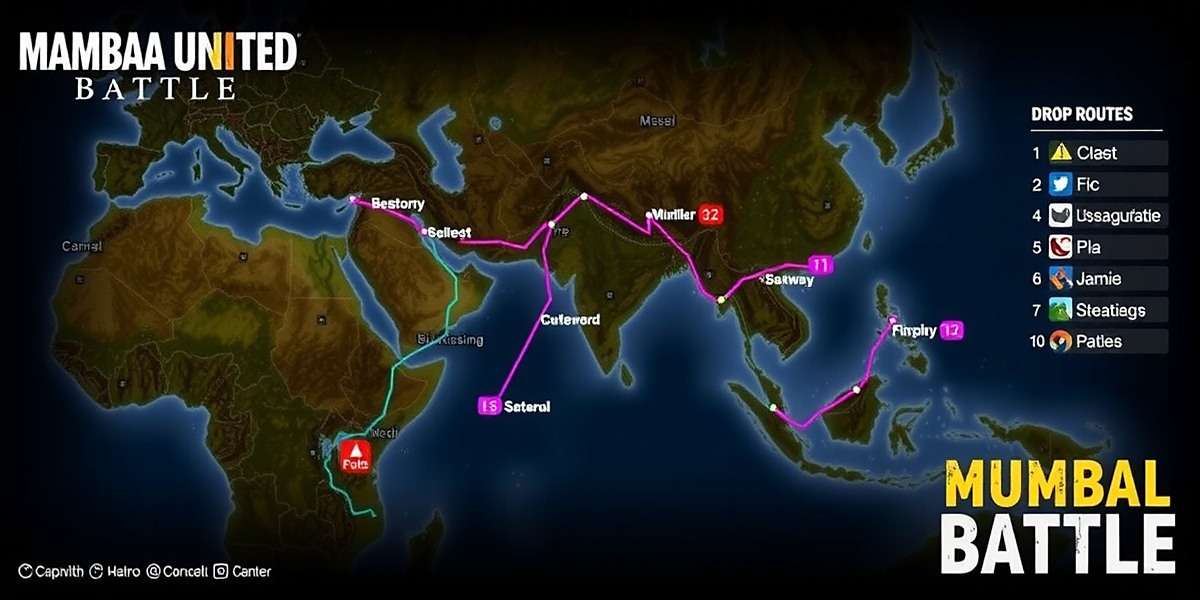 Mumbai United Battle Strategy Guide Mumbai United Battle strategy map showing best drop locations and loot routes in Mumbai
