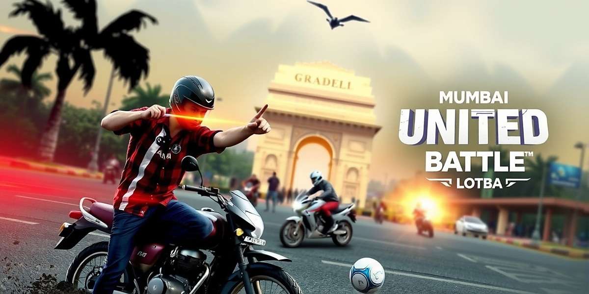 Mumbai United Battle Official Cover Mumbai United Battle game cover showing players in Mumbai street battle with Gateway of India in background